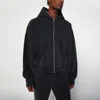 Entire Studios Eternal Zip Hooded Sweatshirt In Black