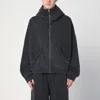 Entire Studios Charcoal Cotton Oversize Sweatshirt In Black