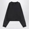 Entire Studios Washed Black Sweatshirt In Cotton