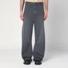 Entire Studios Washed Grey Denim Trousers In Grey