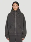 Entire Studios Charcoal Cotton Oversize Sweatshirt In Black