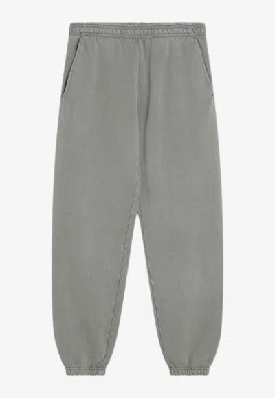Entire Studios Washed Jersey Track Pants In Gray