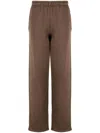Entire Studios Washed Organic Cotton Track Pants In Braun