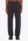 Entire Studios Ink Trousers In Organic Cotton In Purple