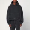 Entire Studios Washed Black Cotton Sweatshirt In Gray