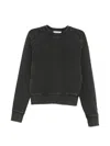 Entire Studios Washed-effect Panelled Sweater In Gray