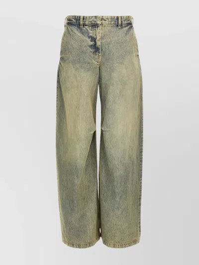 ENTIRE STUDIOS 'WAVE SURFACE' WIDE LEG JEANS