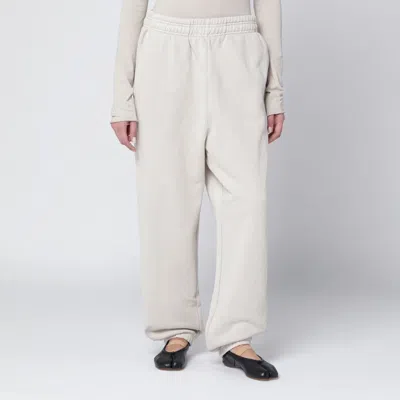 Entire Studios White Cotton Joggers In Neutral