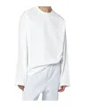 Entire Studios White Long-sleeve Top In White