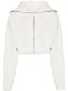 Entire Studios Whole Studios Cropped Full Zip Rice
