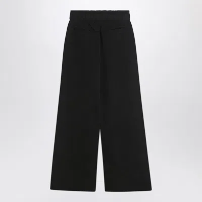 Entire Studios Wide Black Trousers In Cotton