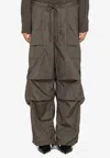 Entire Studios Freight Cargo Trousers In Gray