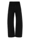 Entire Studios Wide Leg Denim Trousers With Belt Loops In Black