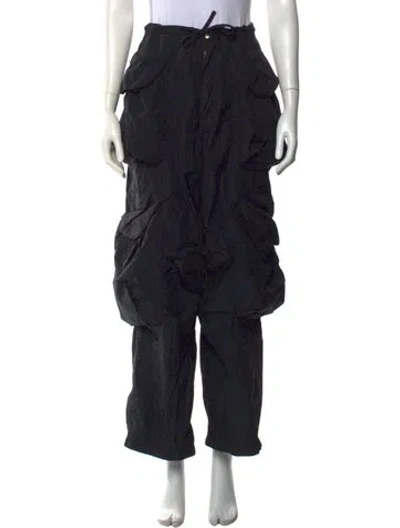 Pre-owned Entire Studios Wide Leg Pants In Black