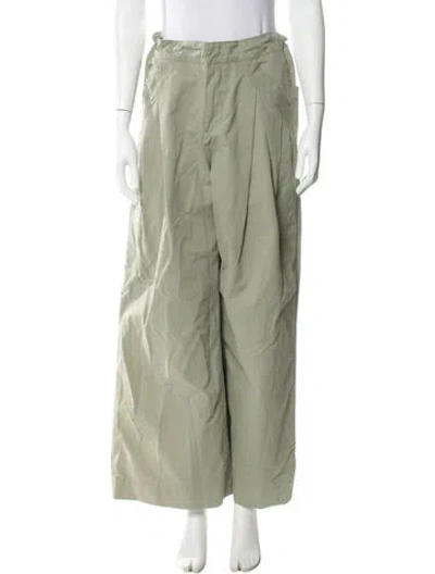 Pre-owned Entire Studios Wide Leg Pants In Green