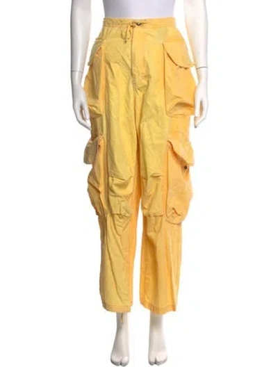 Pre-owned Entire Studios Wide Leg Pants In Yellow