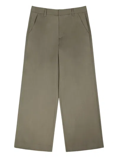Entire Studios Wide-leg Tailored Trousers In Green