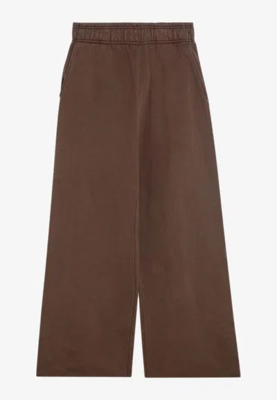 Entire Studios Wide-leg Track Pants In Brown
