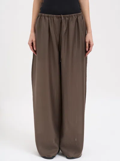 Entire Studios Wide Leg Wind Pants In Gray