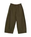 Entire Studios Elasticated Drawstring-hem Trousers In Green