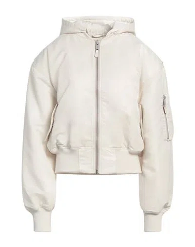 Entire Studios Woman Jacket Ivory Size Xs Nylon In Neutral