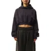 Entire Studios Women's Cropped Heavy Hood In Ink