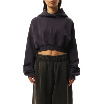 Entire Studios Women's Cropped Heavy Hood In Ink