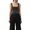 Entire Studios Women's Square Neck Tank Top In Black