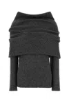 Entire Studios Grey Wool Blend Sweater In Gray