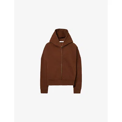 Entire Studios Womens  Eternal Zip-up Cotton Hoody In Brown