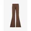 Entire Studios Flared Trousers With Back Pocket And Elastic Waistband In Brunette