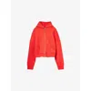 Entire Studios Womens Cherry Eternal Zip Cotton-jersey Hoodie In Red