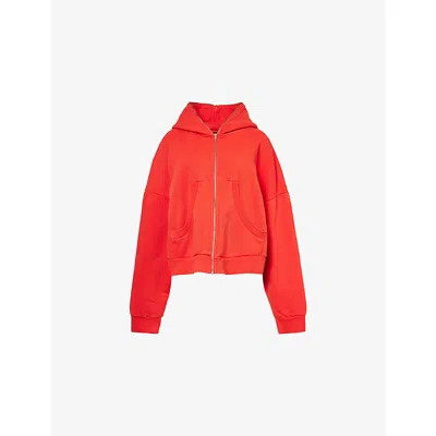 ENTIRE STUDIOS WOMENS CHERRY ETERNAL ZIP COTTON-JERSEY HOODIE