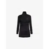 Entire Studios Womens Soot Gres Twisted Stretch-cotton Top In Black