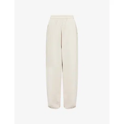 Entire Studios Womens Off White Relaxed-fit Wide-leg Cotton-jersey Jogging Bottoms