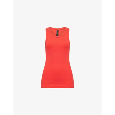 Entire Studios Womens Cherry Rib Sleveeless Stretch-cotton Top In Red