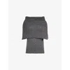 Entire Studios Womens Smoke Sleeveless Bound Brushed Knitted Top Xs In Gray
