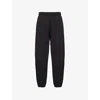 Entire Studios Womens Two-slip-pockets Drawstring Straight-leg Mid-rise Cotton-jersey Jogging Bottoms Soot In Soot