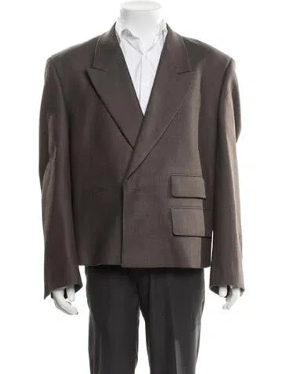 Pre-owned Entire Studios Wool Blazer In Brown