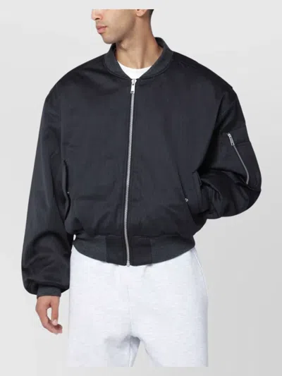 ENTIRE STUDIOS WOOL BLEND BOMBER JACKET ZIP