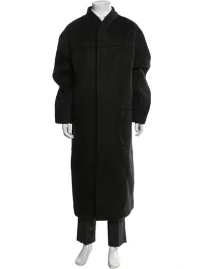 Pre-owned Entire Studios Wool Coat In Black