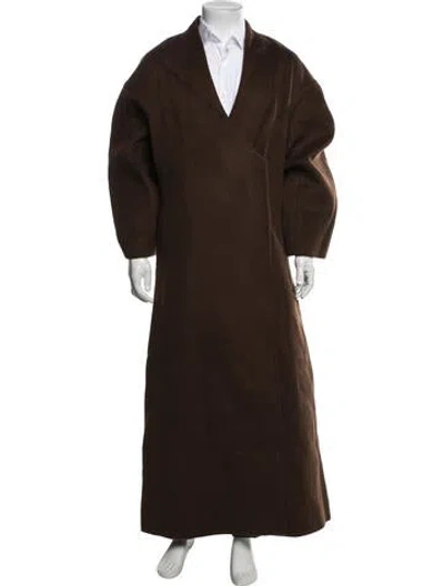 Pre-owned Entire Studios Wool Coat W/ Tags In Brown