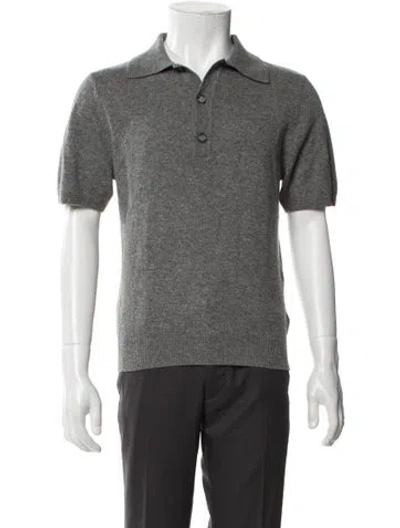 Pre-owned Entire Studios Wool Collar Polo Shirt W/ Tags In Gray