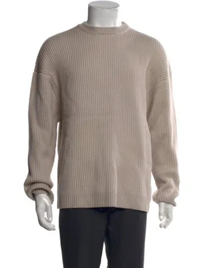 Pre-owned Entire Studios Wool Crew Neck Pullover In Neutral