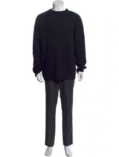 Pre-owned Entire Studios Wool Crew Neck Pullover W/ Tags In Black