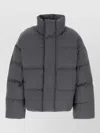 Entire Studios Wool Down Jacket High Collar Quilted In Gray