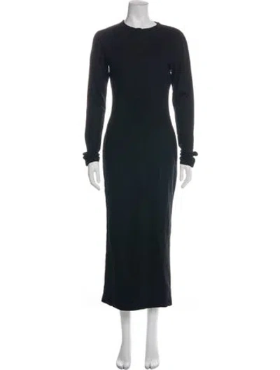 Pre-owned Entire Studios Wool Long Dress W/ Tags In Black