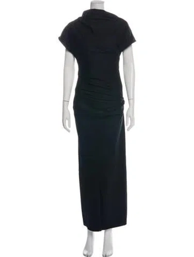 Pre-owned Entire Studios Wool Long Dress W/ Tags In Black