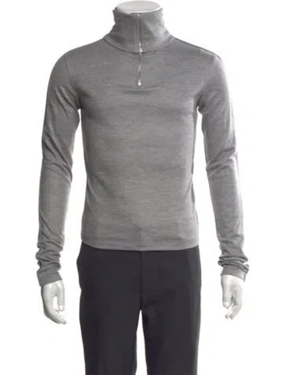 Pre-owned Entire Studios Wool Long Sleeve Shirt In Grey