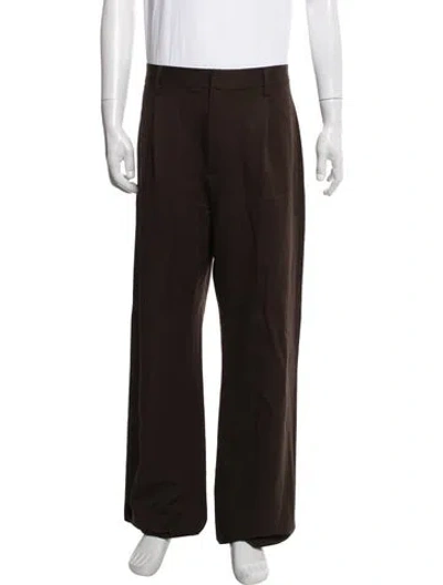 Pre-owned Entire Studios Wool Pants In Brown